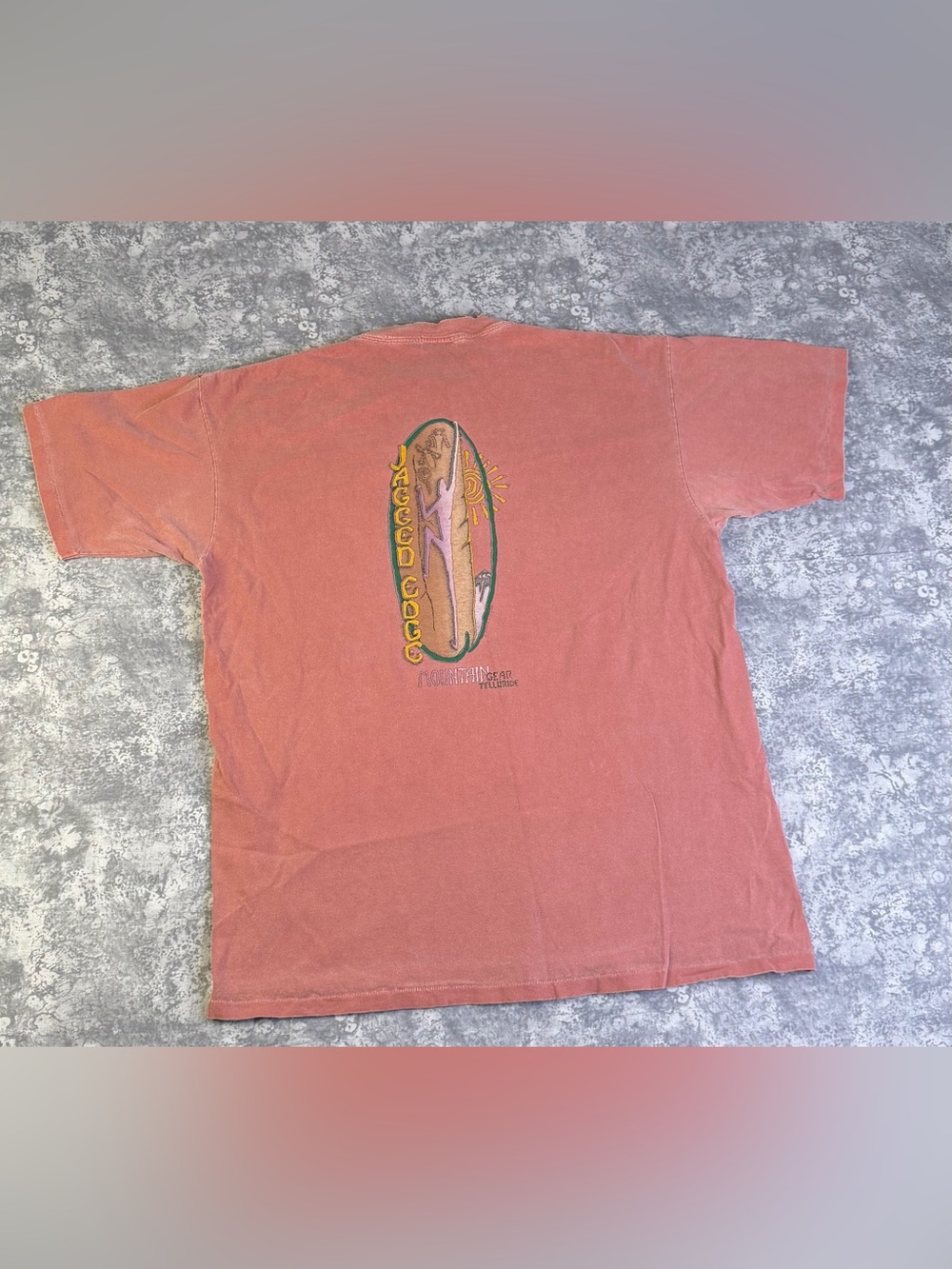 Vintage 90s Jagged Edge Mountain Gear T-Shirt XL Telluride USA
